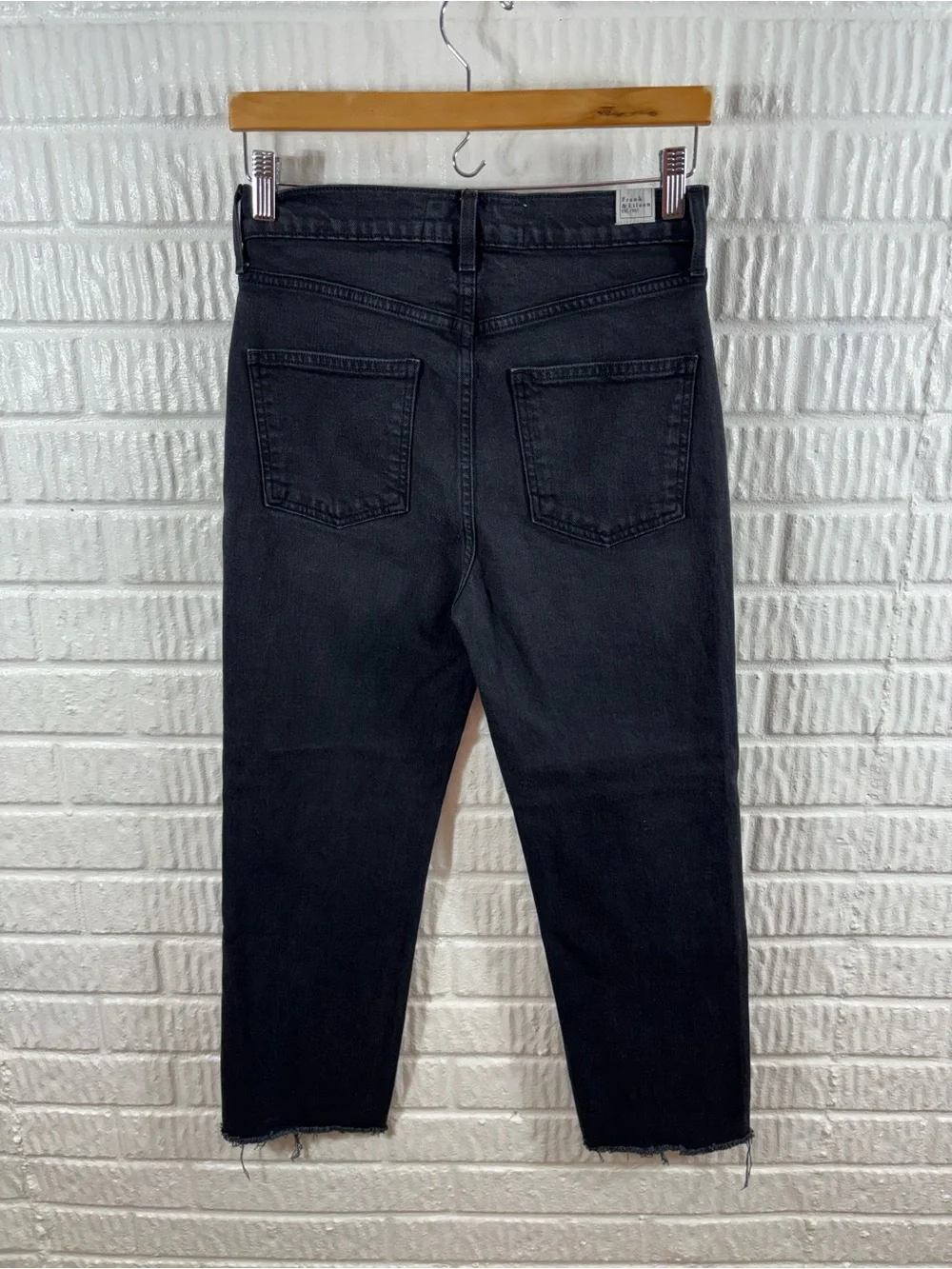 Frank & Eileen Monaghan 1995 Wash Italian Vintage Denim Jeans 28 Black - Picture 3 of 6